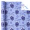 Reversible Hanukkah Wrapping Paper - Mini Roll - 17 Inch x 33 Feet - Dreidels and Menorah Lights Chanukah Wrapping Paper Perfect for Hanukkah, Chanukah, Holiday